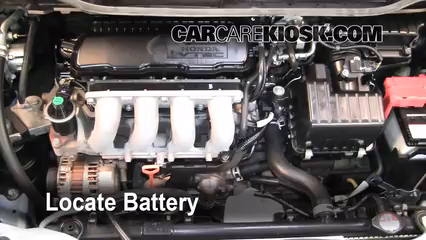 2010 Honda Fit Sport 1.5L 4 Cyl. Battery Replace